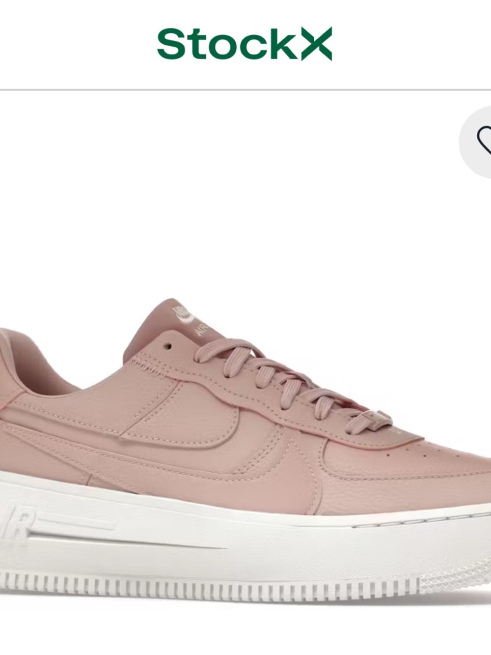 Nike Women’s Air Force 1 Platform Sneaker - Blush Pink